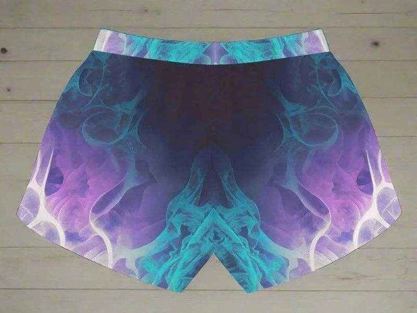 "Cosmic Flame" Teal Athletic Shorts| Iron Phoenix GHG