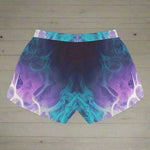 "Cosmic Flame" Teal Athletic Shorts| Iron Phoenix GHG