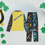 Custom Gamer Pajama Set | Personalized Retro Loungewear - Iron Phoenix GHG