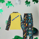 Custom Gamer Pajama Set | Personalized Retro Loungewear - Iron Phoenix GHG