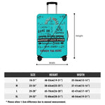 Teal Gamer Family Rules Luggage Cover - Full Product Display | Our Phoenix Rise