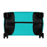 Teal Gamer Luggage Cover | Family Rules Travel Protector - Iron Phoenix GHG