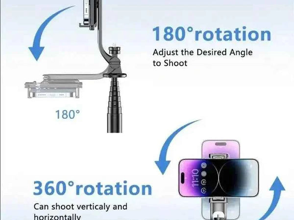 Selfie Stick Tripod - 76cm Extension, Wireless Remote, Eco-Friendly