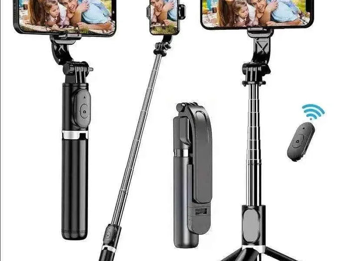 Selfie Stick Tripod - 76cm Extension, Wireless Remote, Eco-Friendly