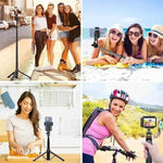 Selfie Stick Tripod - 76cm Extension, Wireless Remote, Eco-Friendly