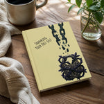 Thanking Past Self Hardcover Journal - lifestyle mockup on a desk with green plant | Our Phoenix Rise