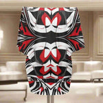 Kinetic Swirl Abstract Print Wrap Dress - Fabric Texture Detail | Our Phoenix Rise