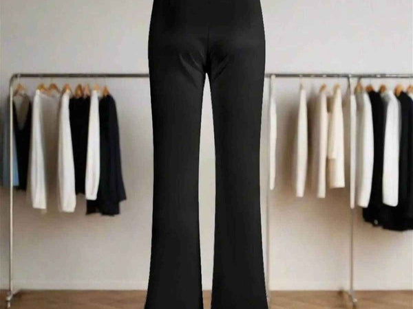 "Kinetic Swirl" Flare Pants -  Stylish Chic