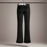 Black Flare Pants Patterned Waistband - Comfort Fit Overview | Our Phoenix Rise