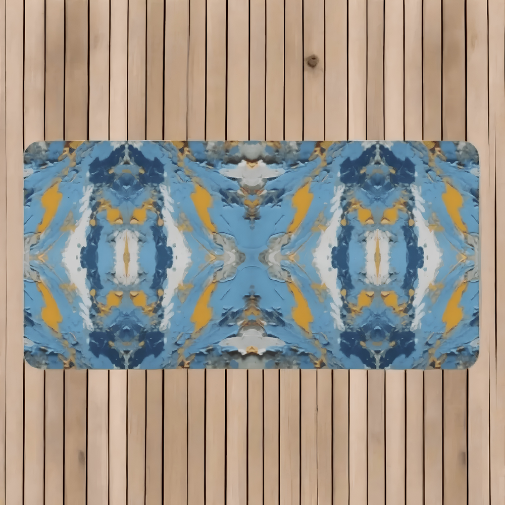 Vibrant Abstract Beach Towel White
