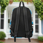 Blue Abstract Backpack | Modern Gamer School Bag