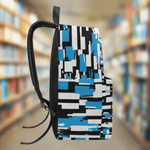 Blue Abstract School Backpack - Close-up of Abstract Pattern | Our Phoenix Rise
