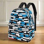 Blue Abstract Backpack | Modern Gamer School Bag