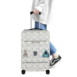 Gamer Slogan Luggage Cover Funny Travel Protector Detailed View 2 | Our Phoenix Rise