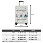 Gamer Slogan Luggage Cover Funny Travel Protector Detailed View 7 | Our Phoenix Rise