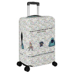 Gamer Slogan Luggage Cover Funny Travel Protector Detailed View 4 | Our Phoenix Rise