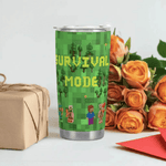 Survival Mode Pixel Art Travel Mug Detailed View 3 | Our Phoenix Rise