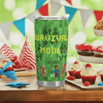 Survival Mode Pixel Art Travel Mug Detailed View 8 | Our Phoenix Rise