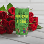 Survival Mode Pixel Art Travel Mug Detailed View 10 | Our Phoenix Rise