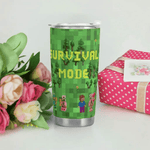 Survival Mode Pixel Art Travel Mug Detailed View 5 | Our Phoenix Rise