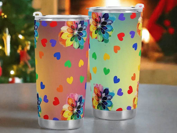 "Rainbow Pride" Tumbler by Shadowseeker| Iron Phoenix GHG - Iron Phoenix GHG