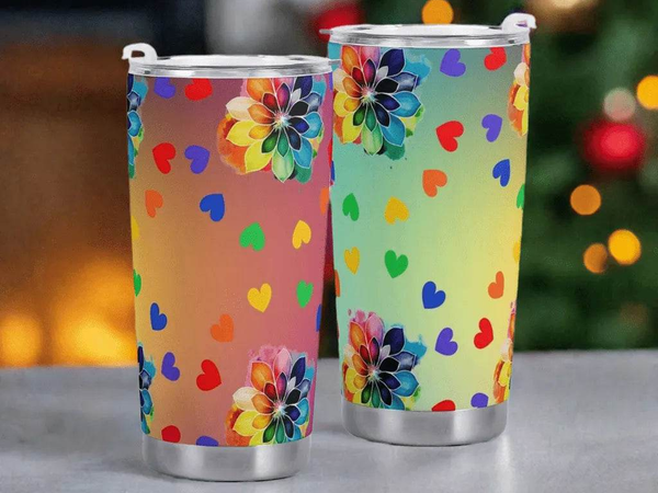 "Rainbow Pride" Tumbler by Shadowseeker| Iron Phoenix GHG - Iron Phoenix GHG