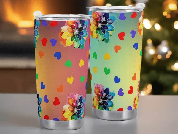"Rainbow Pride" Tumbler by Shadowseeker| Iron Phoenix GHG - Iron Phoenix GHG