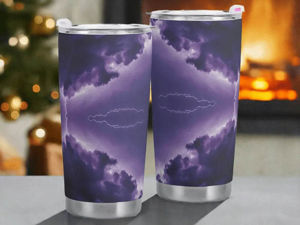 "Twilight Thunder" Storm Tumbler | Iron Phoenix GHG - Iron Phoenix GHG