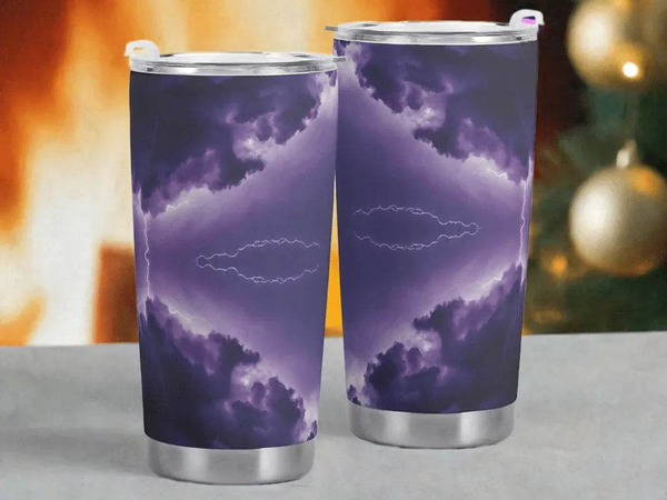"Twilight Thunder" Storm Tumbler | Iron Phoenix GHG - Iron Phoenix GHG