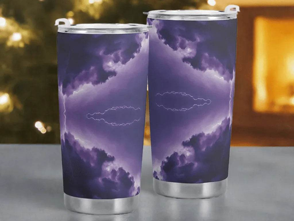 "Twilight Thunder" Storm Tumbler | Iron Phoenix GHG - Iron Phoenix GHG
