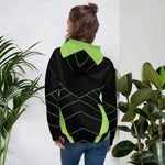 "Neon Grid" Unisex brushed Fleece Hoodie | Iron Phoenix