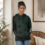 All Over Print Recycled Unisex Hoodie - Friends Lifestyle Shot | Our Phoenix Rise