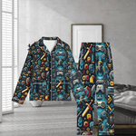 Pixel Gamer Pajama Set | Retro Gaming Loungewear - Iron Phoenix GHG