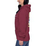 Dragon Magic Exists Pullover Hoodie - Maroon left view | Our Phoenix Rise