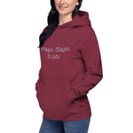 Dragon Magic Exists Pullover Hoodie - Maroon left front view | Our Phoenix Rise