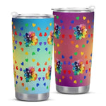 Vibrant Floral Insulated Car Cup Detailed View 2 | Our Phoenix Rise