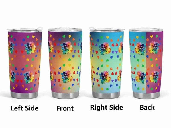 Vibrant Floral Insulated Car Cup | Iron Phoenix GHG