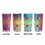 Vibrant Floral Insulated Car Cup Detailed View 3 | Our Phoenix Rise