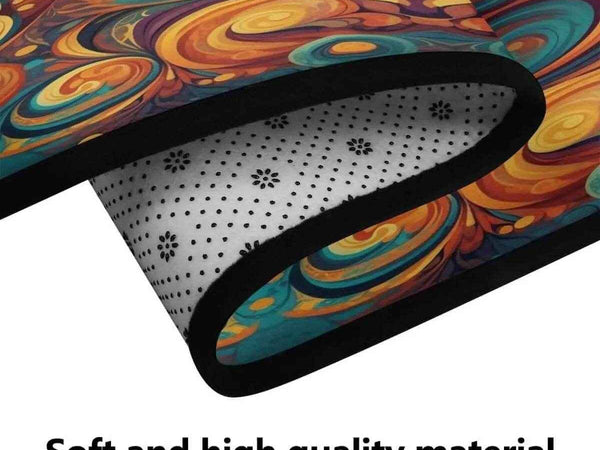 Psychedelic Fractal Rug | Gaming and Yoga Floor Mat