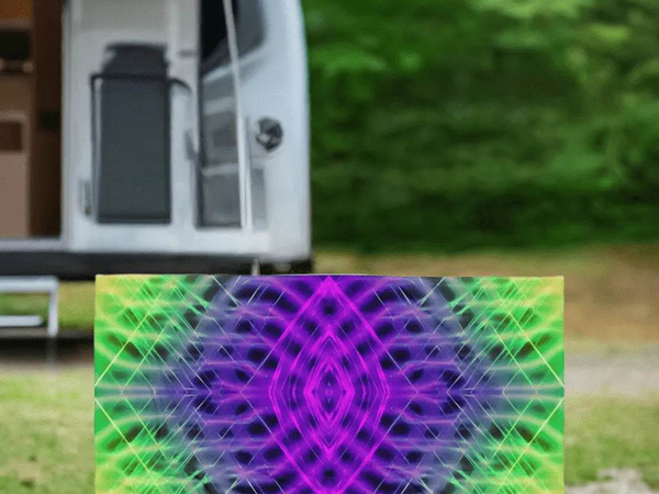 "Electric Grid" Quick-Dry Beach Towel| Iron Phoenix GHG - Iron Phoenix GHG