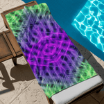 Electric Grid Quick-Dry Beach Towel Detailed View 11 | Our Phoenix Rise