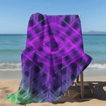 Electric Grid Quick-Dry Beach Towel Detailed View 12 | Our Phoenix Rise