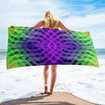 Electric Grid Quick-Dry Beach Towel Detailed View 10 | Our Phoenix Rise