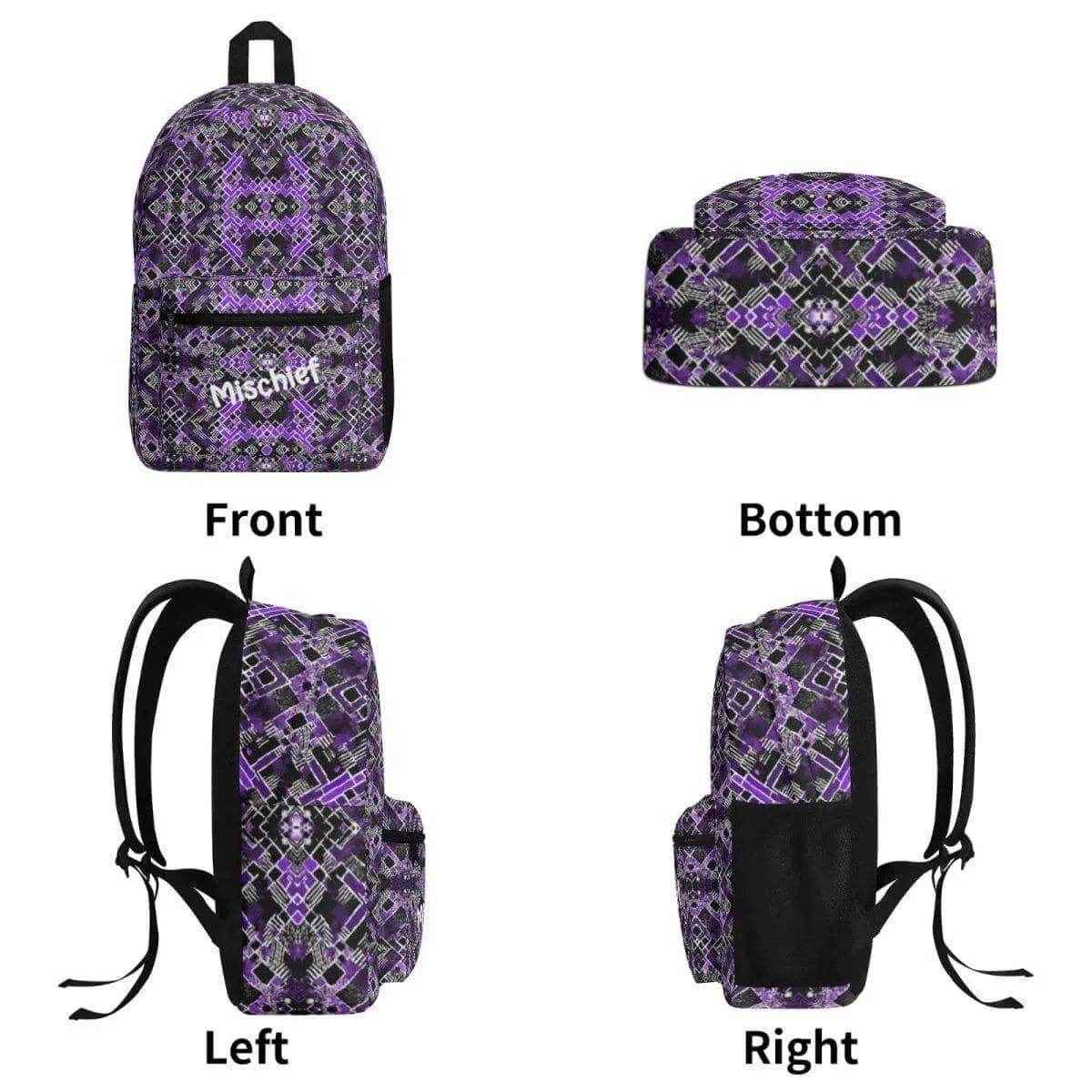 Personalized Cyberpunk Backpack | Modern Gamer School Bag