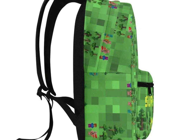 Survival Game Backpack | Pixel Block World School Bag