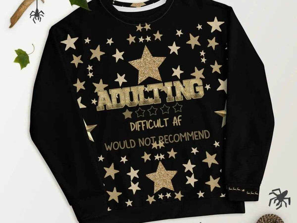 Sarcastic Christmas Sweater with Adult Humor
