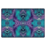 Vivid Whirls Abstract Teal and Purple Area Rug | Home Decor