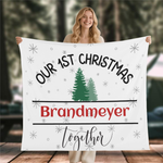 Personalized First Christmas BlanketMade in the USA Detailed View 9 | Our Phoenix Rise