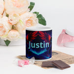 Personalized Space Warrior Glossy Mug - 11 oz front view | Our Phoenix Rise