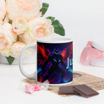 Personalized Space Warrior Glossy Mug - 11 oz handle on left | Our Phoenix Rise